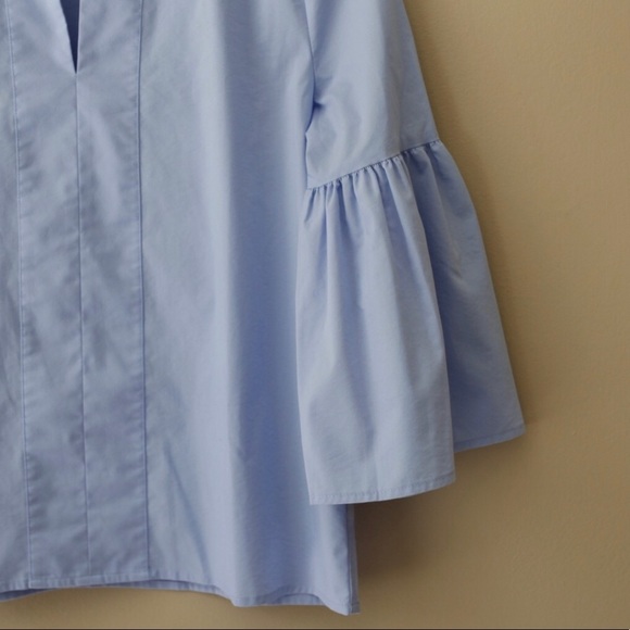 Worthington Sky Blue Blouse with Bell Sleeves - Picture 2 of 4